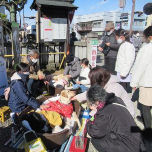 東日本盲導犬協会　今泉八坂神社募金活動